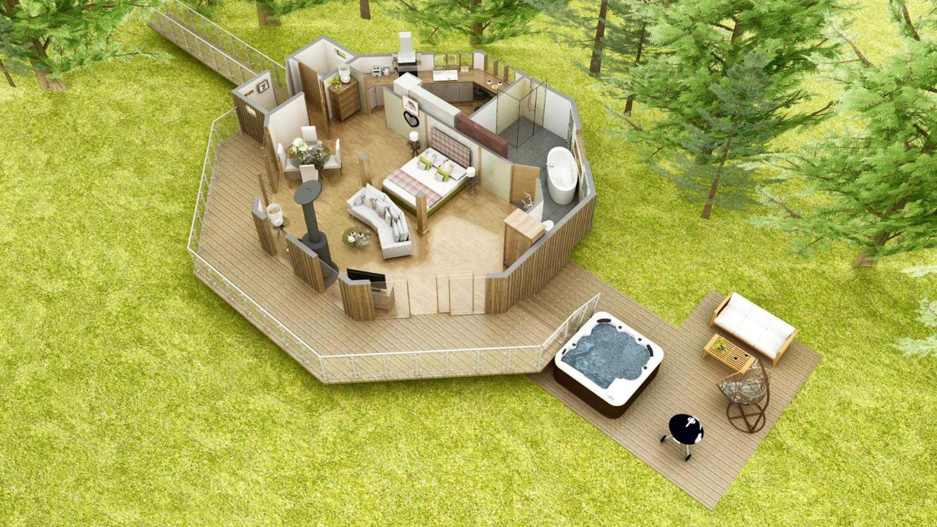 Dalnoid Cottages & Treehouses Nr Glenshee Εξωτερικό φωτογραφία